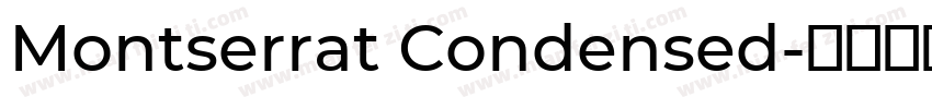 Montserrat Condensed字体转换